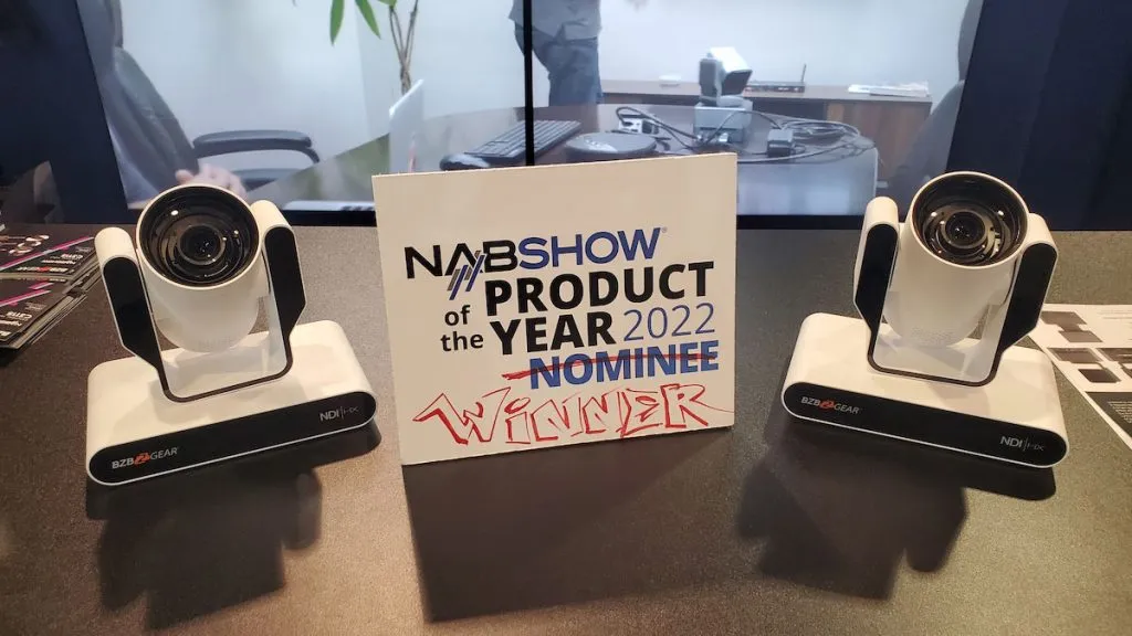 ADAMO, produced by BZBGEAR wins best camera award at NAB Show 2022